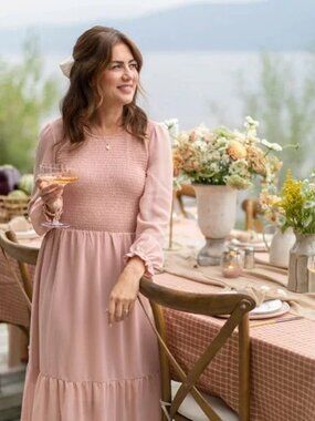 Jillian Harris Grace Midi Dress Mad About Style Fall 2023 Jilly Box NWT Rose